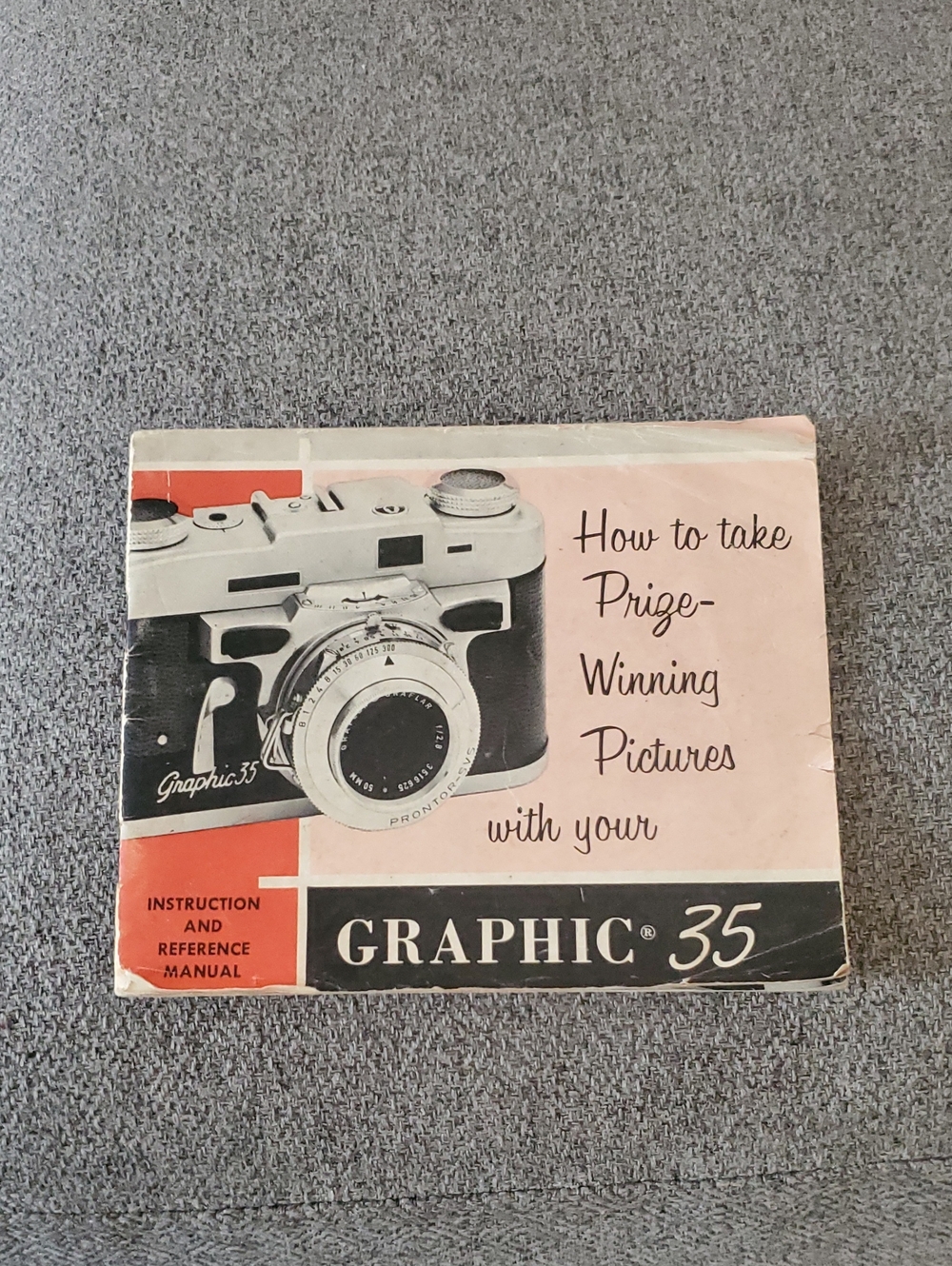 Graphic 35 Camera Instruction Manual - Pink & Black Cover